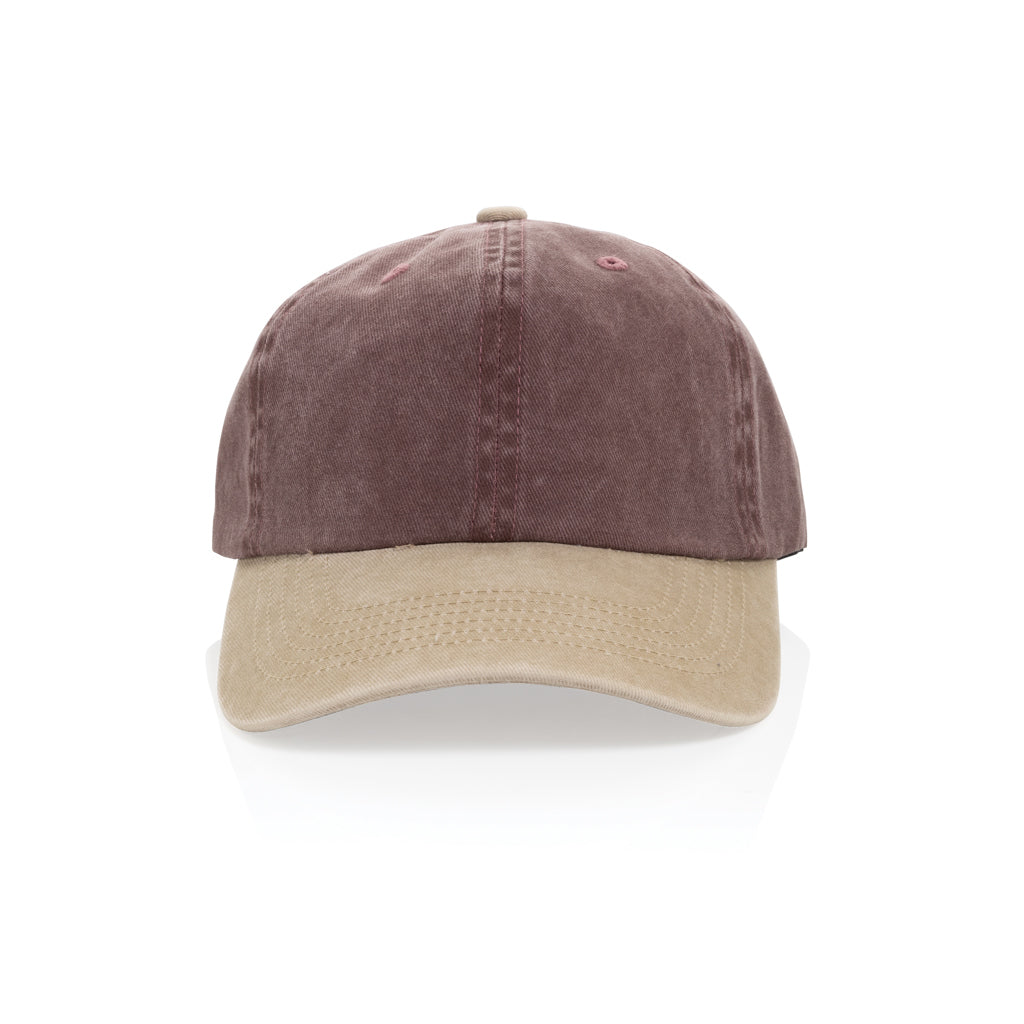 Gorra algodón bicolor 270 g/m² con 6 paneles BEAU AWARE™