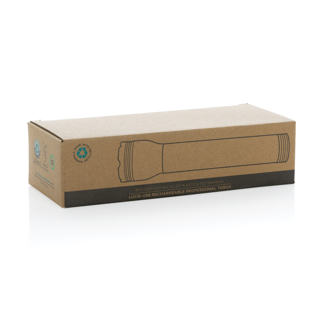 Linterna Lucid 5W bambú y