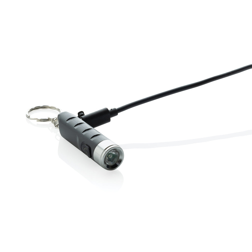Linterna llavero recargable USB de
