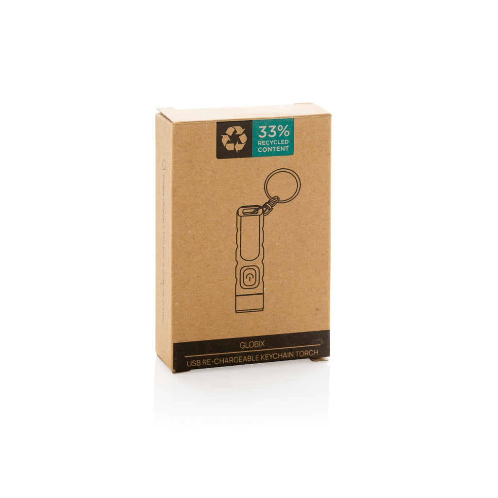 Linterna llavero recargable USB de