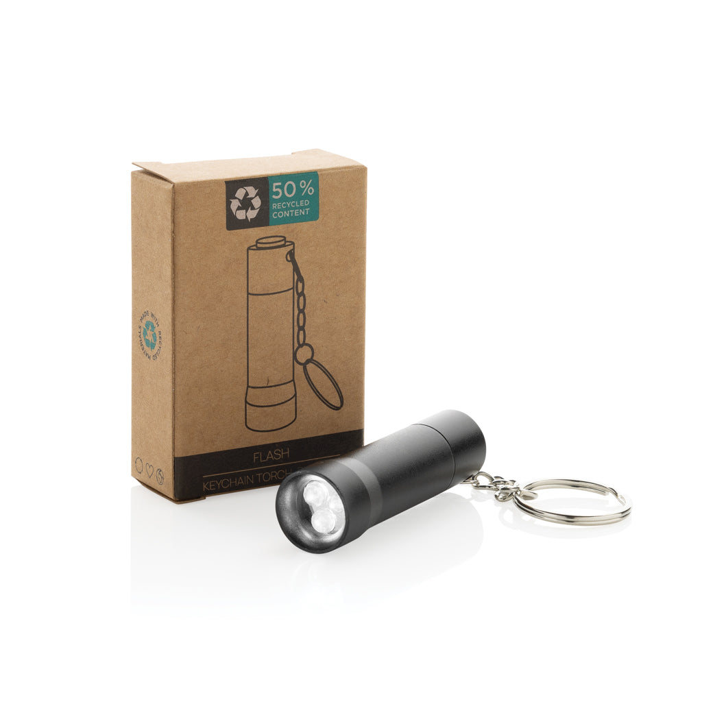 Linterna llavero de aluminio reciclado