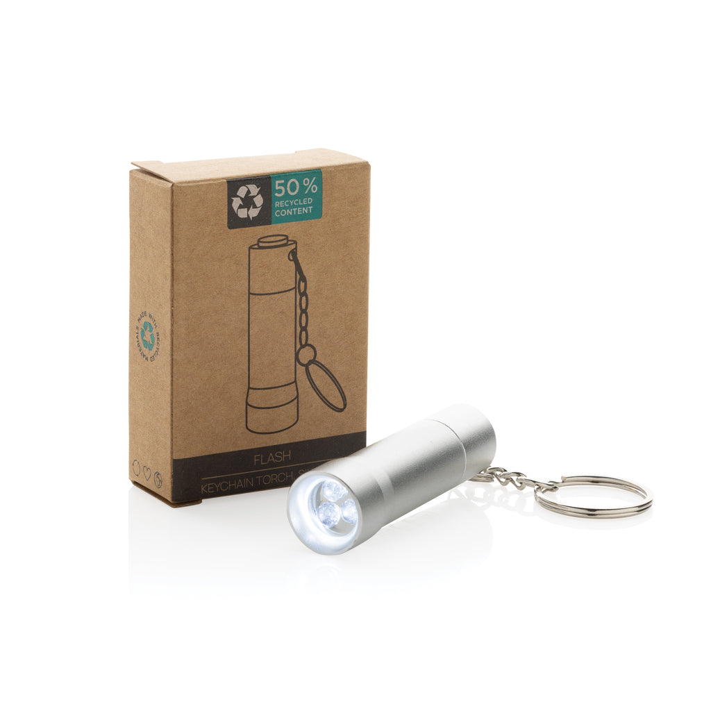 Linterna llavero de aluminio reciclado