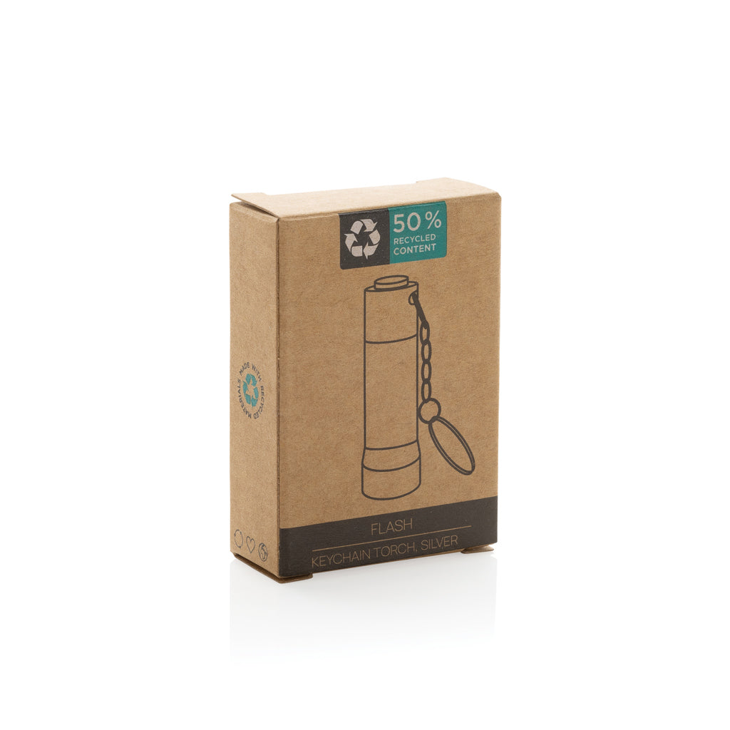 Linterna llavero de aluminio reciclado