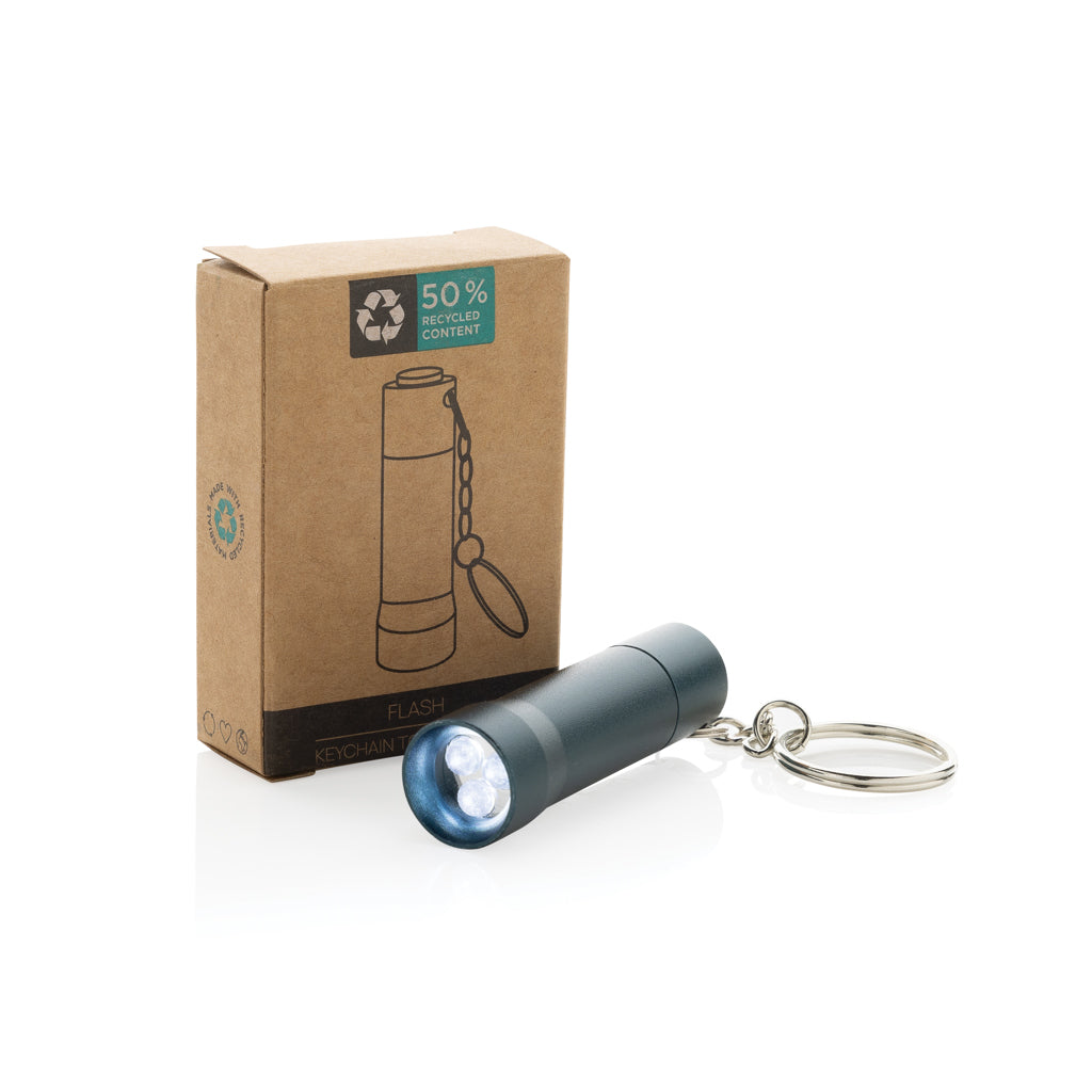 Linterna llavero de aluminio reciclado