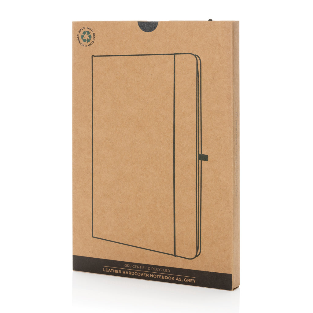 Libreta A5 de cuero reciclado