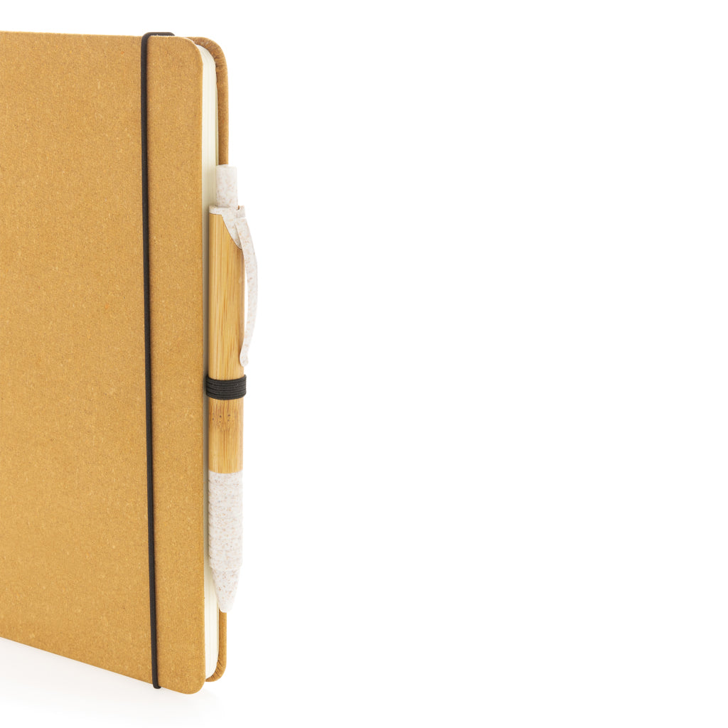 Libreta A5 de cuero reciclado