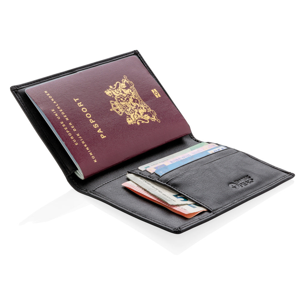 Cartera para pasaporte RFID Swiss