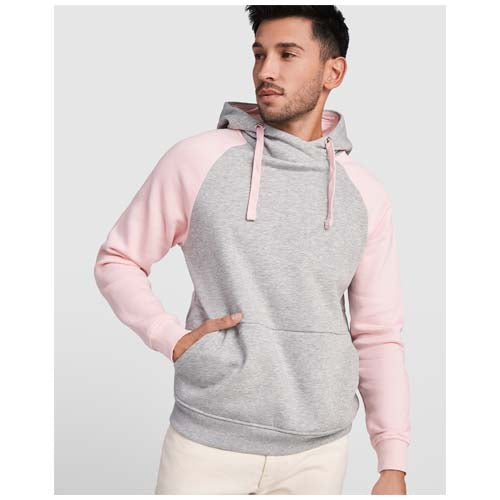 Sudadera con capucha bicolor unisex