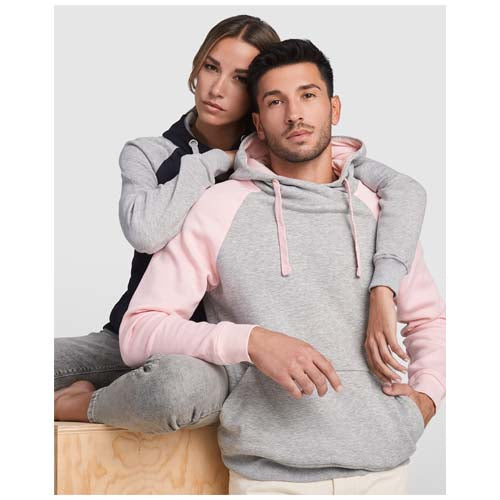 Sudadera con capucha bicolor unisex