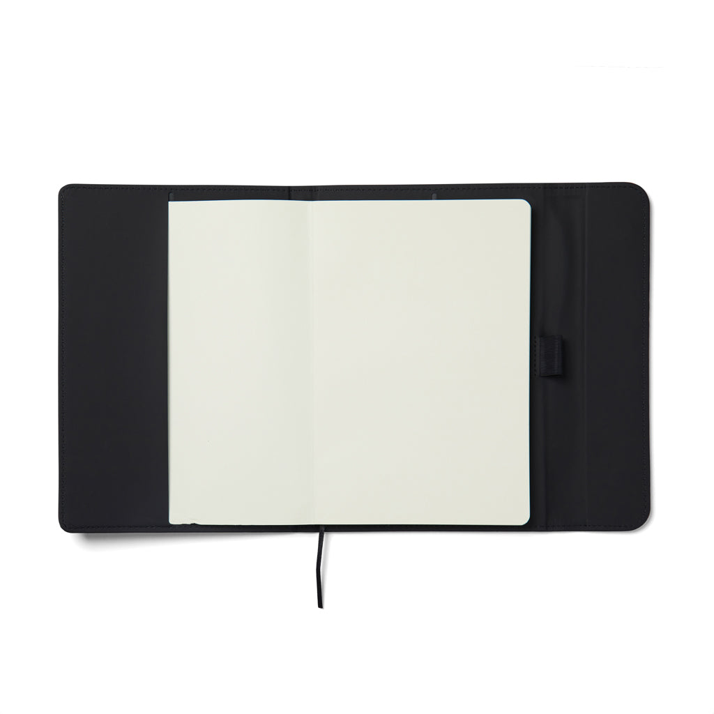 Cuaderno de PU y papel