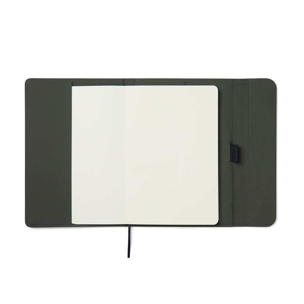 Cuaderno de PU y papel