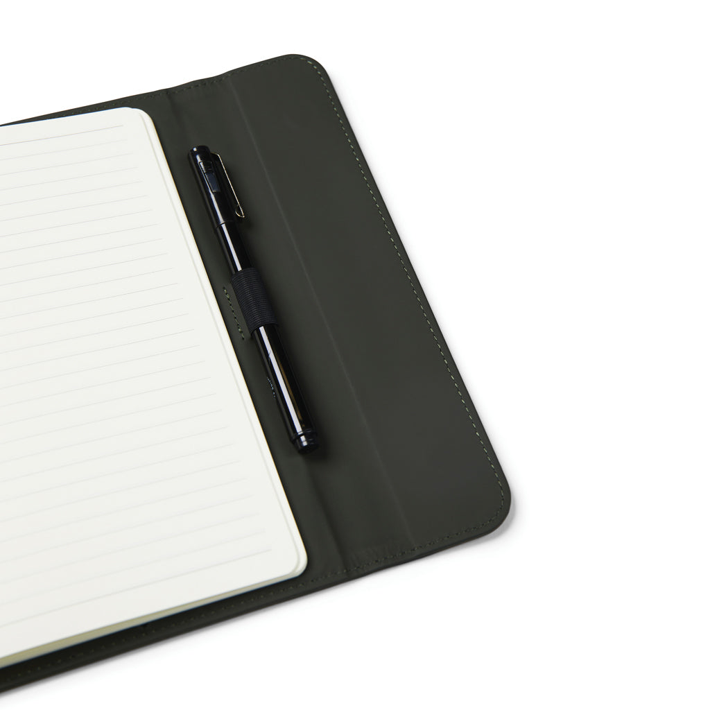 Cuaderno de PU y papel