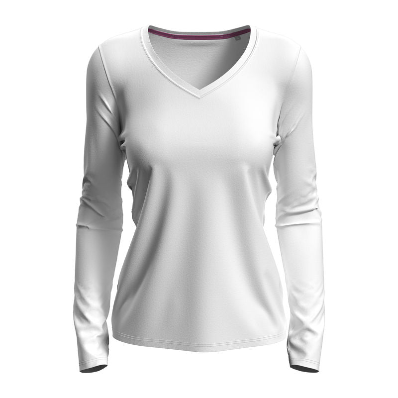 Stretch‑t Manga Larga para Mujer