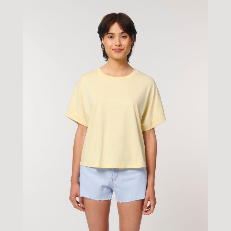 Camiseta de Mujer Stella Collider - Amarillo Pastel 2XL